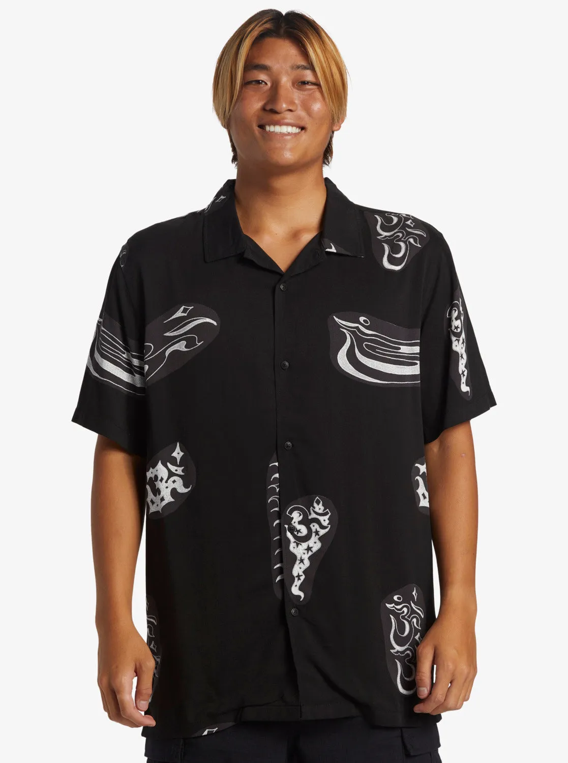 Pool Party Casual Short Sleeve Shirt - Black Aop Best Mix Ss sold by Quiksilver product image thumbnail 3