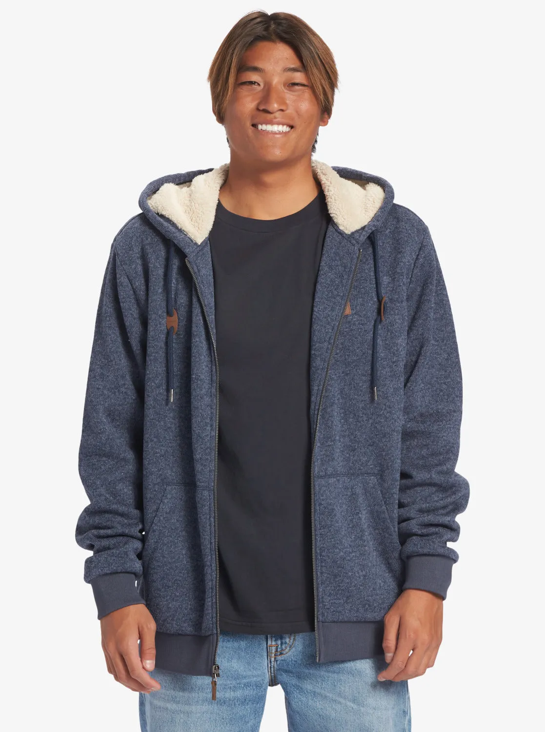 Keller Zip-Up Hoodie - Navy Blazer Heather sold by Quiksilver product image thumbnail 3