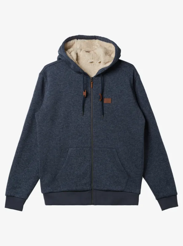 Keller Zip-Up Hoodie - Navy Blazer Heather sold by Quiksilver