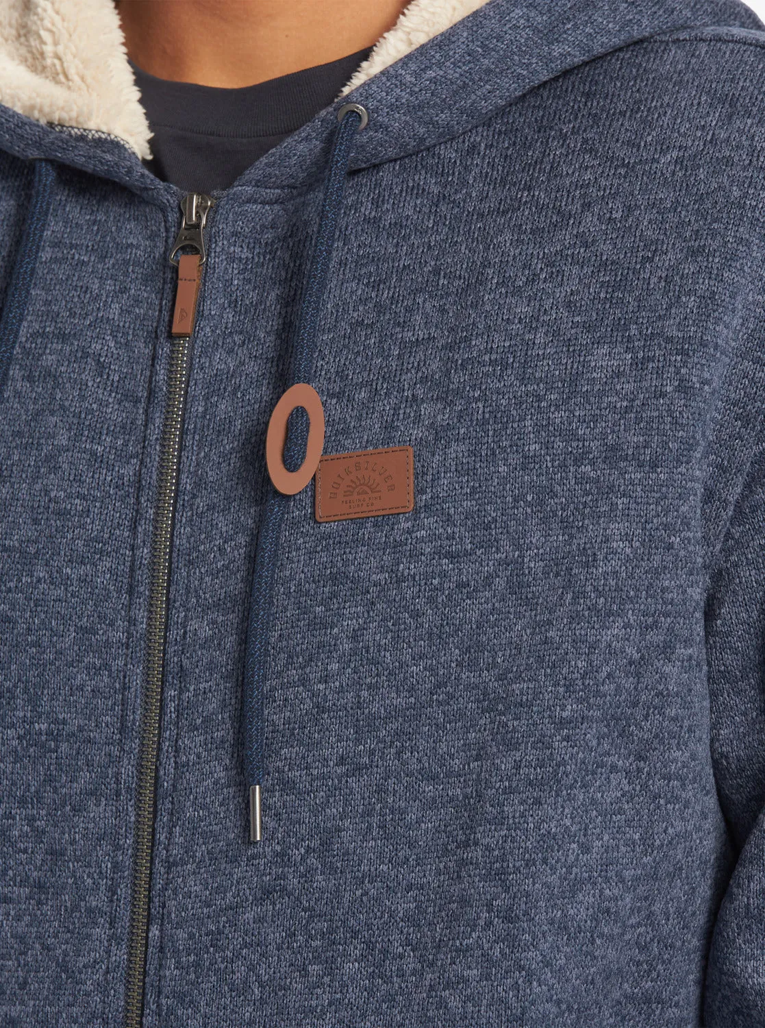 Keller Zip-Up Hoodie - Navy Blazer Heather sold by Quiksilver product image thumbnail 5