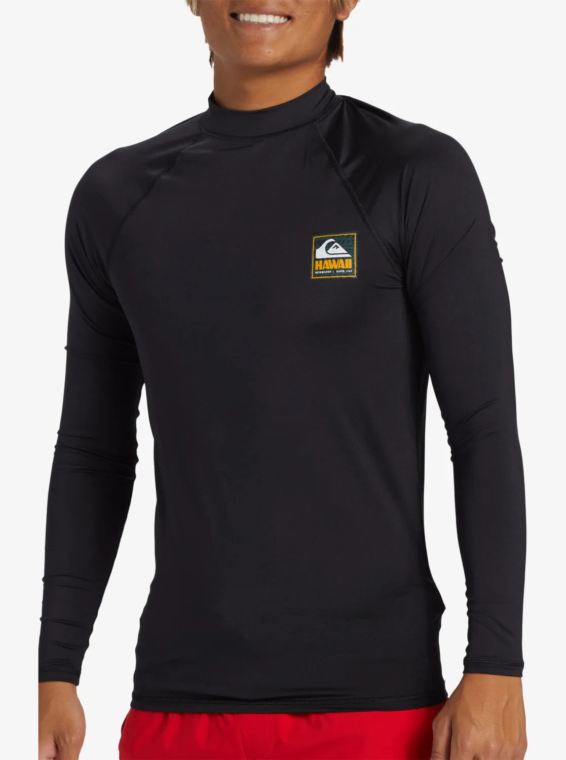 Hawaii Badge UPF 50 Long Sleeve Rashguard - Black sold by Quiksilver product image thumbnail 5