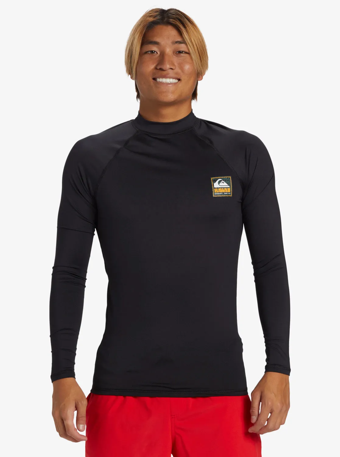Hawaii Badge UPF 50 Long Sleeve Rashguard - Black sold by Quiksilver product image thumbnail 3