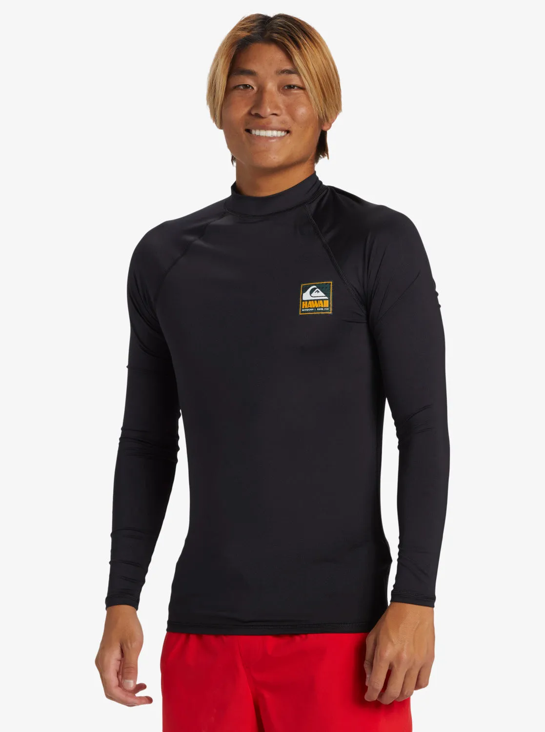 Hawaii Badge UPF 50 Long Sleeve Rashguard - Black sold by Quiksilver product image thumbnail 4