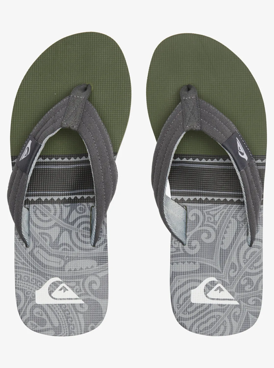 Molokai Layback Sandals - Black/Green/Grey sold by Quiksilver product image thumbnail 4