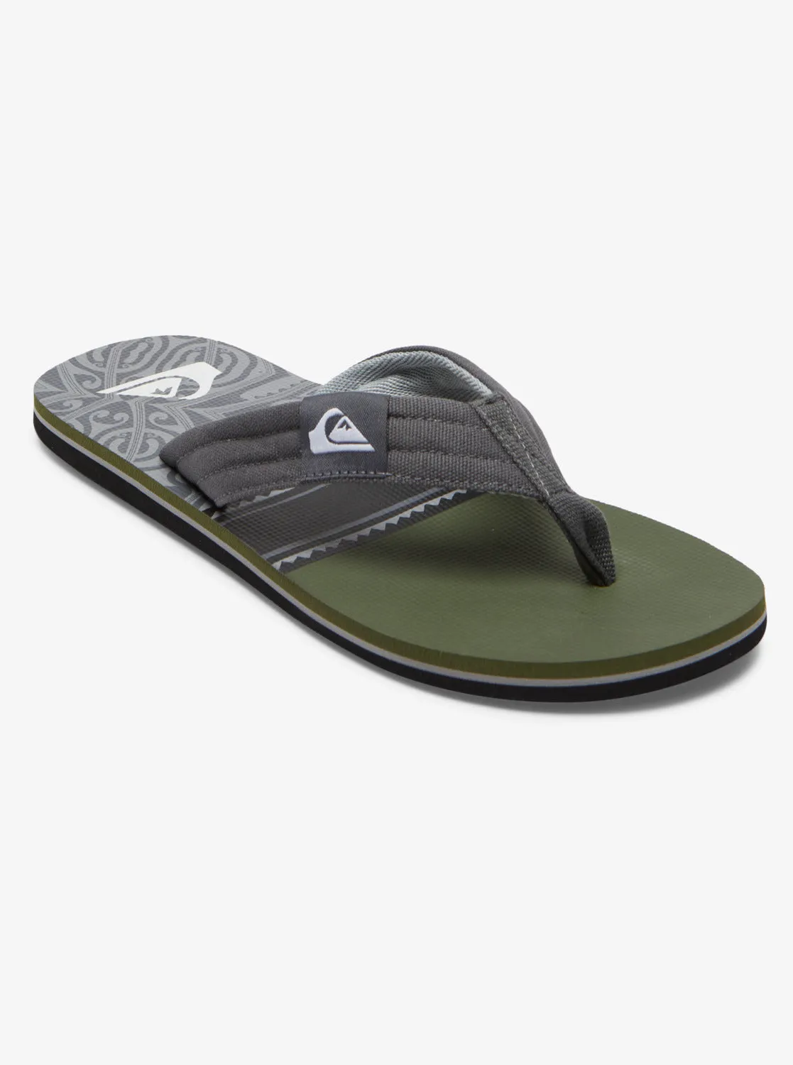 Molokai Layback Sandals - Black/Green/Grey sold by Quiksilver