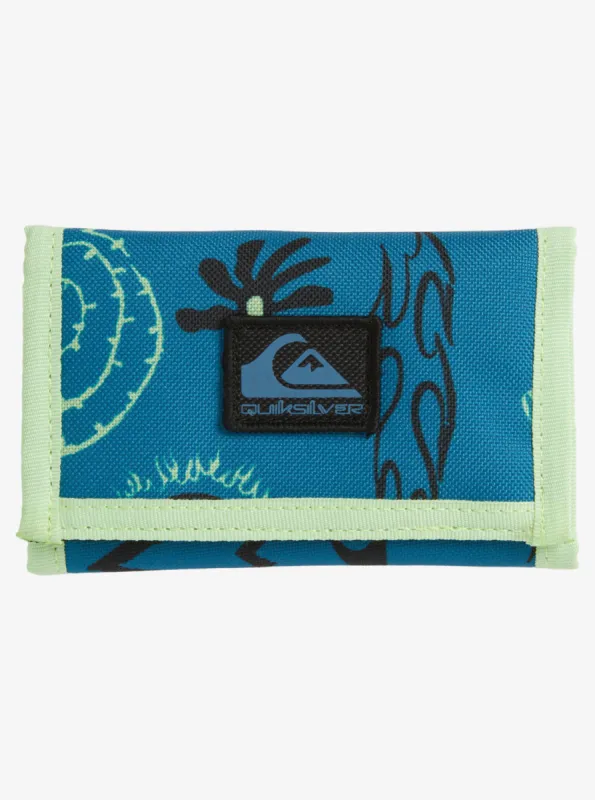 The Everydaily Printed Tri-Fold Wallet - Aegean Blue sold by Quiksilver