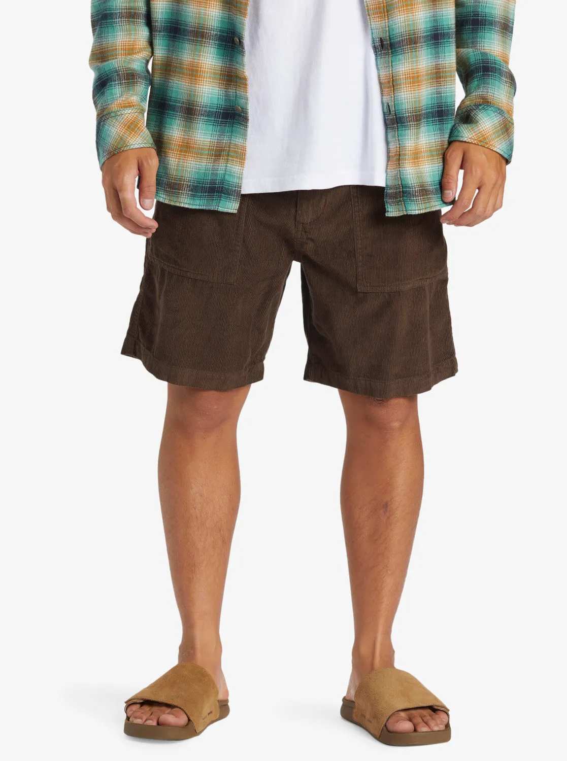 Surf Fatigue Corduroy Shorts - Dark Brown sold by Quiksilver product image thumbnail 3