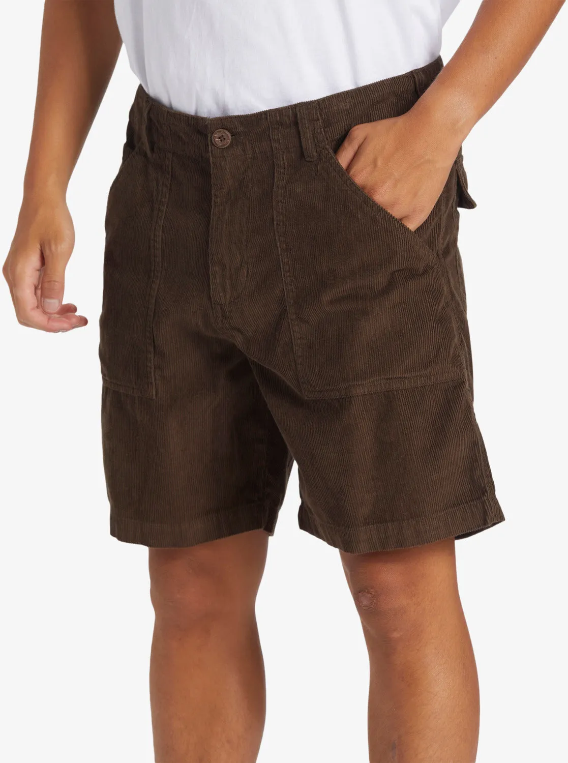 Surf Fatigue Corduroy Shorts - Dark Brown sold by Quiksilver product image thumbnail 5