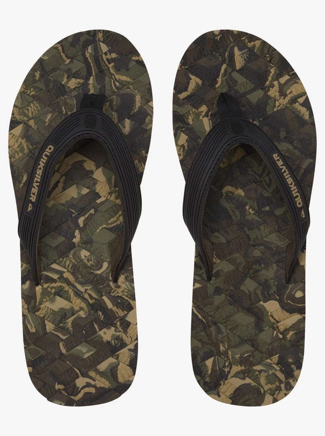 Massage Flip-Flops - Black/Green/Black sold by Quiksilver product image thumbnail 3