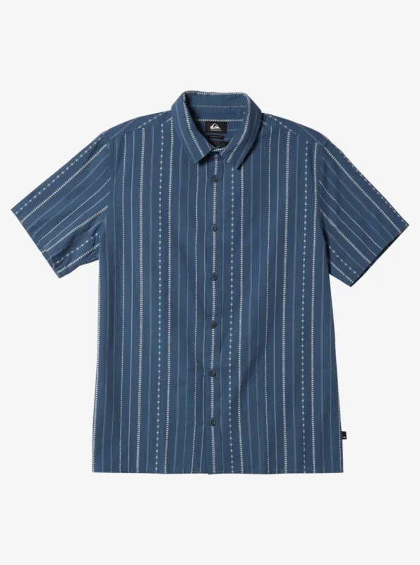 Pacific Stripe Short Sleeve Woven Shirt - Berring Sea Pacific Stripes sold by Quiksilver
