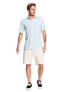 Waterman Water Short Sleeve Polo Shirt - Dusty Blue sold by Quiksilver