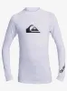 Boys 8-16 All Time Long Sleeve Upf 50 Rashguard - White sold by Quiksilver