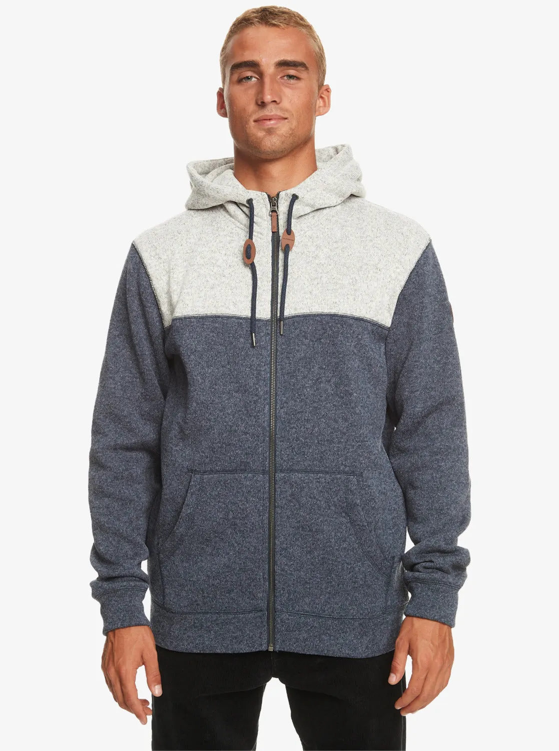 Keller Zip Hoodie - Navy Blazer Heather sold by Quiksilver product image thumbnail 3