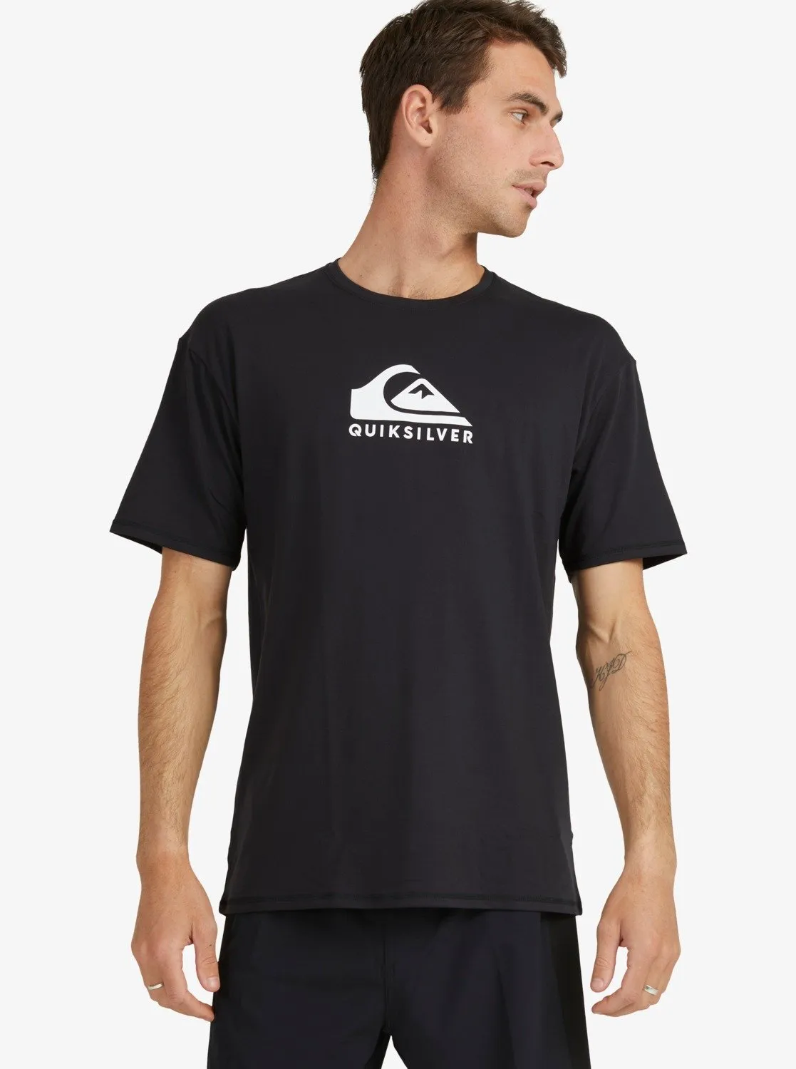 Solid Streak Short Sleeve Upf 50 Surf T-Shirt - Black sold by Quiksilver