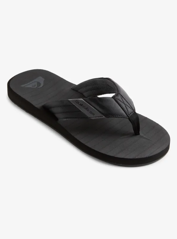 Carver Tropics Sandals - Black/Black/Grey made by Quiksilver
