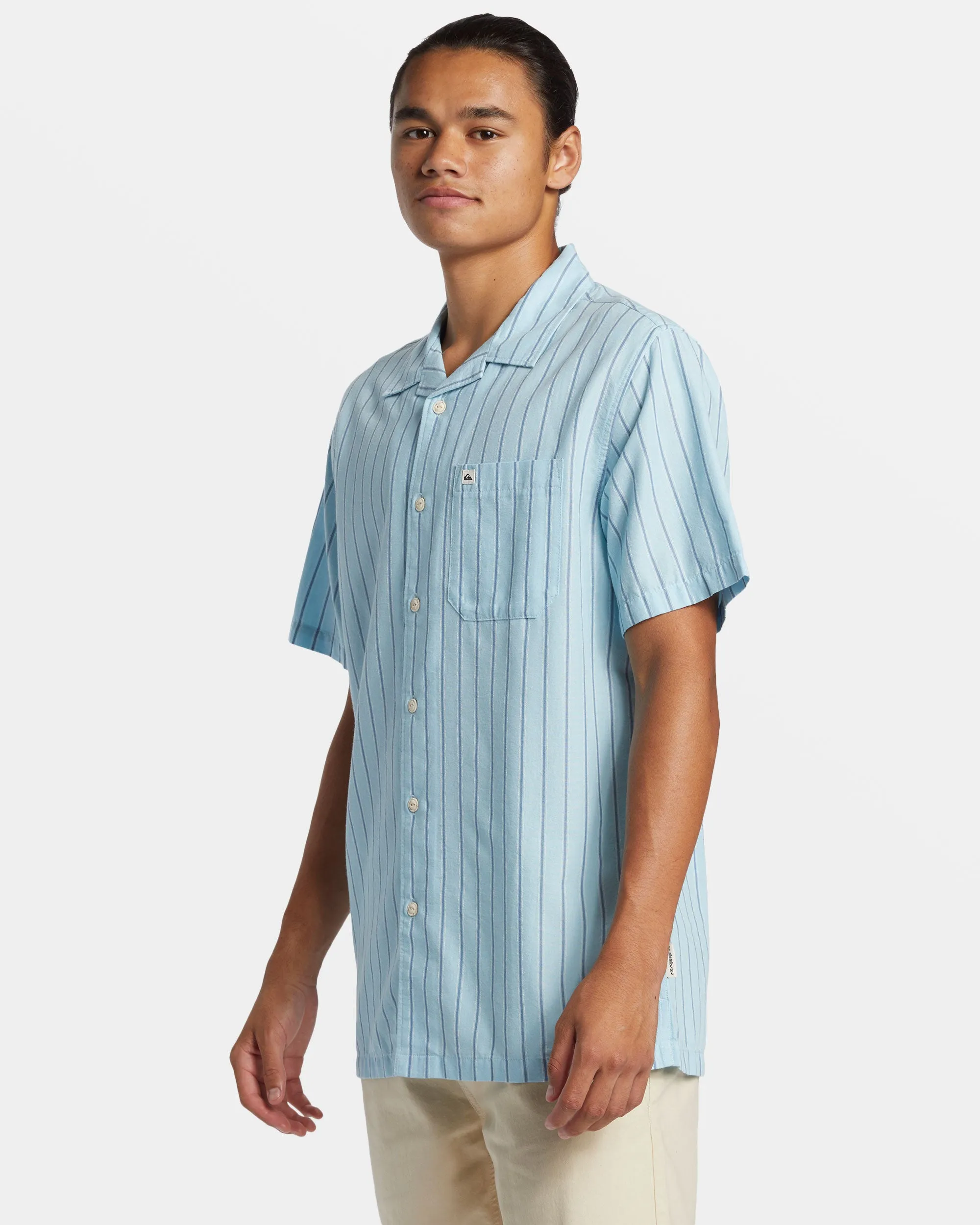 Casa Casual Short Sleeve Shirt - Airy Blue Casa Ss sold by Quiksilver product image thumbnail 4