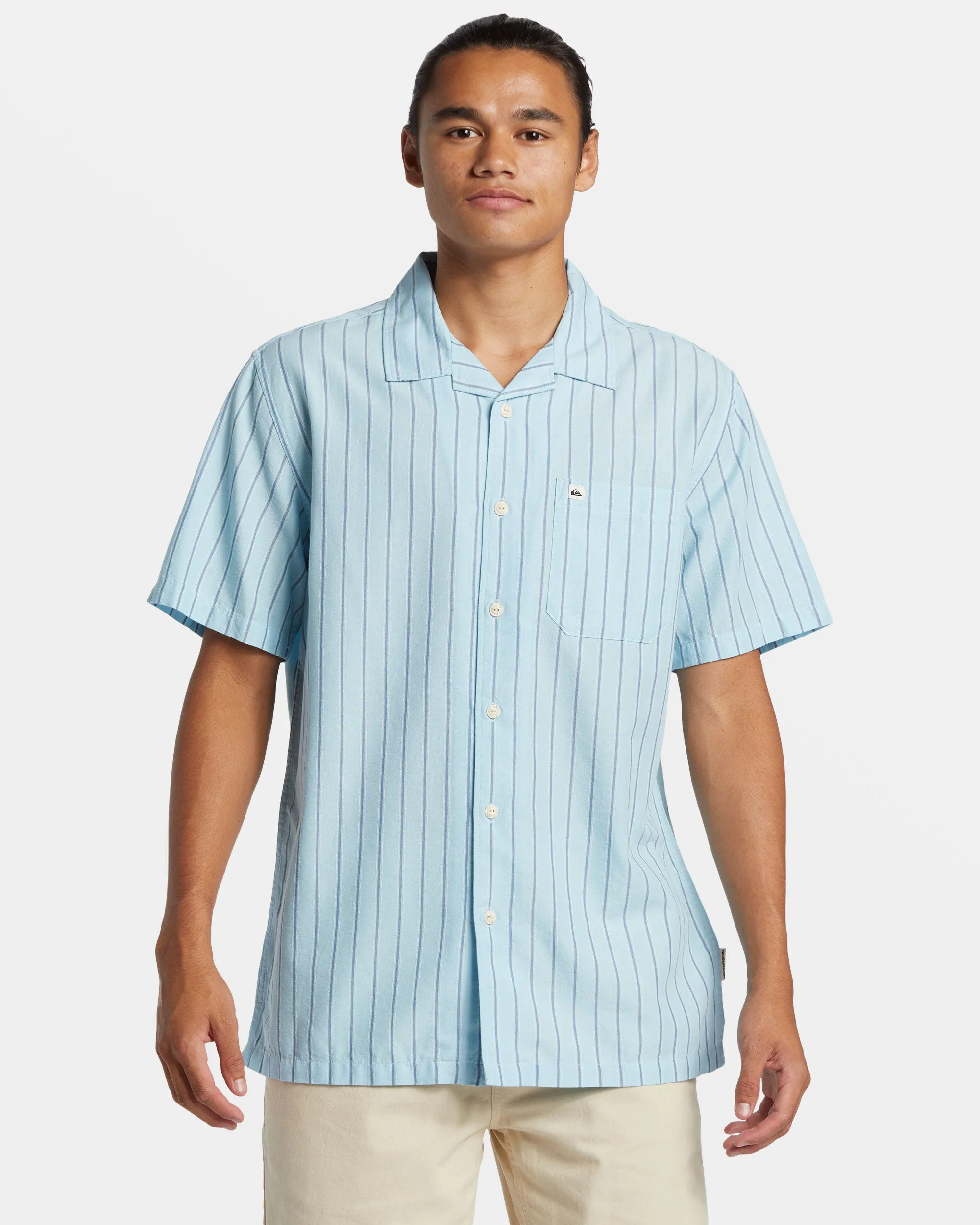 Casa Casual Short Sleeve Shirt - Airy Blue Casa Ss sold by Quiksilver