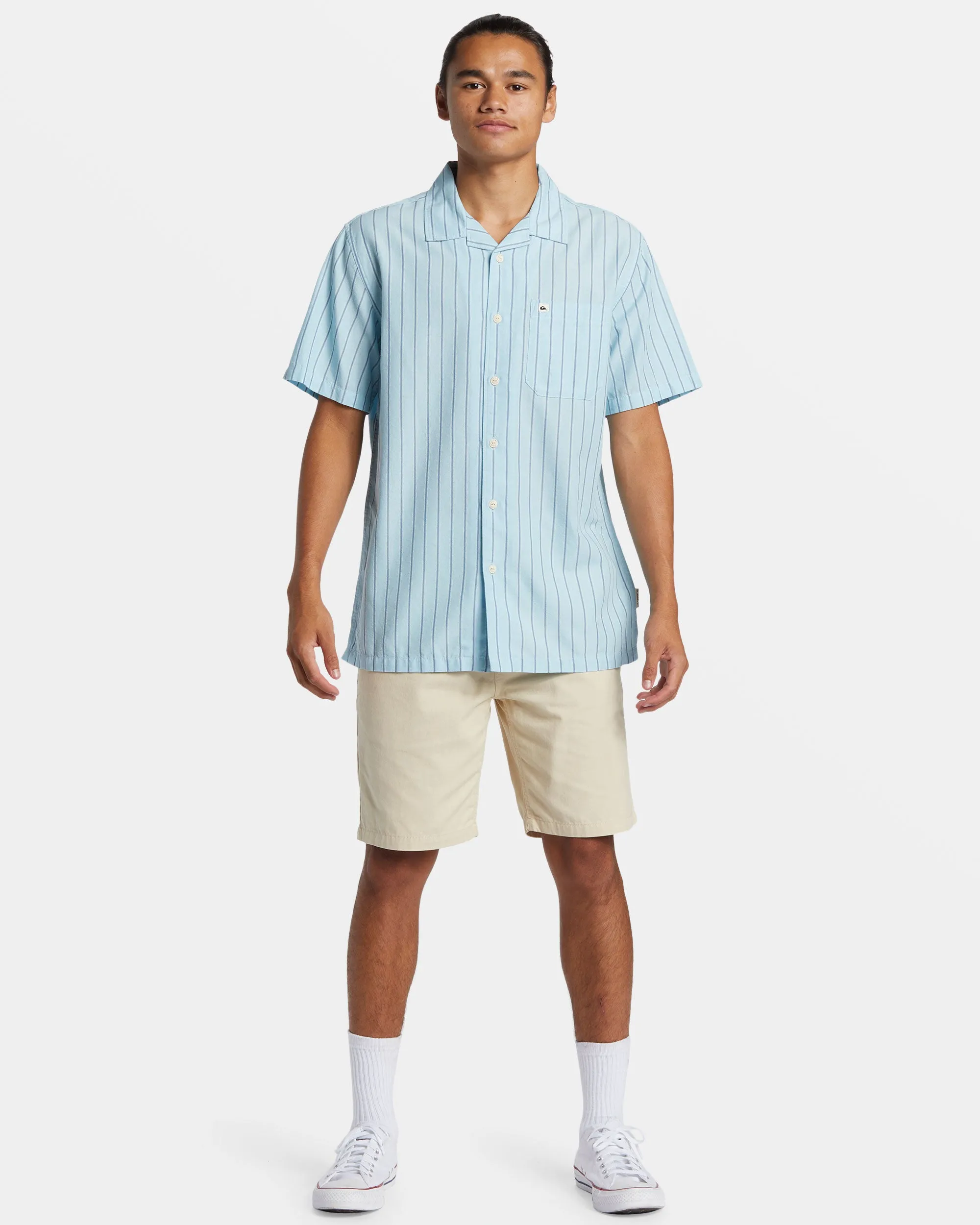 Casa Casual Short Sleeve Shirt - Airy Blue Casa Ss sold by Quiksilver product image thumbnail 3