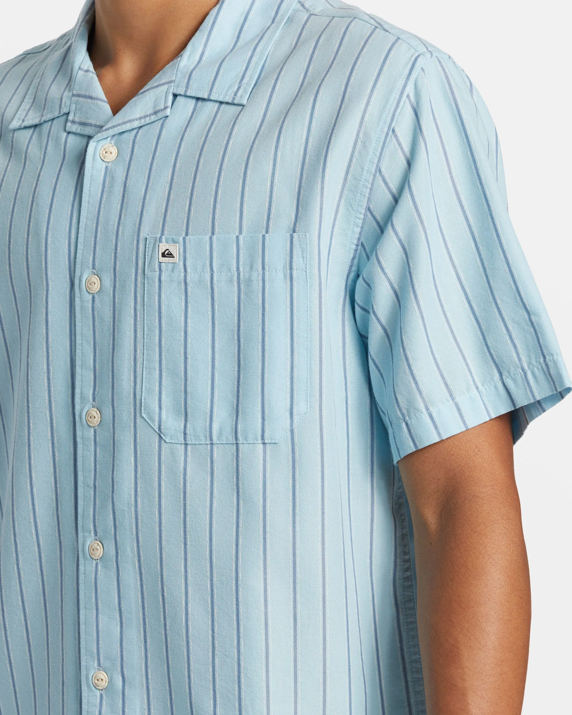 Casa Casual Short Sleeve Shirt - Airy Blue Casa Ss sold by Quiksilver product image thumbnail 5