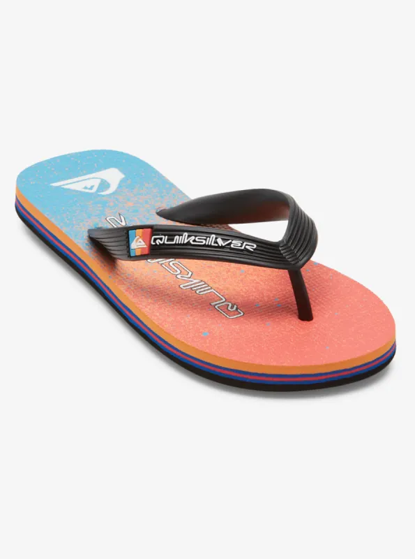 Boys 8-16 Molokai Art II Sandals - Blue/Blue/Orange sold by Quiksilver
