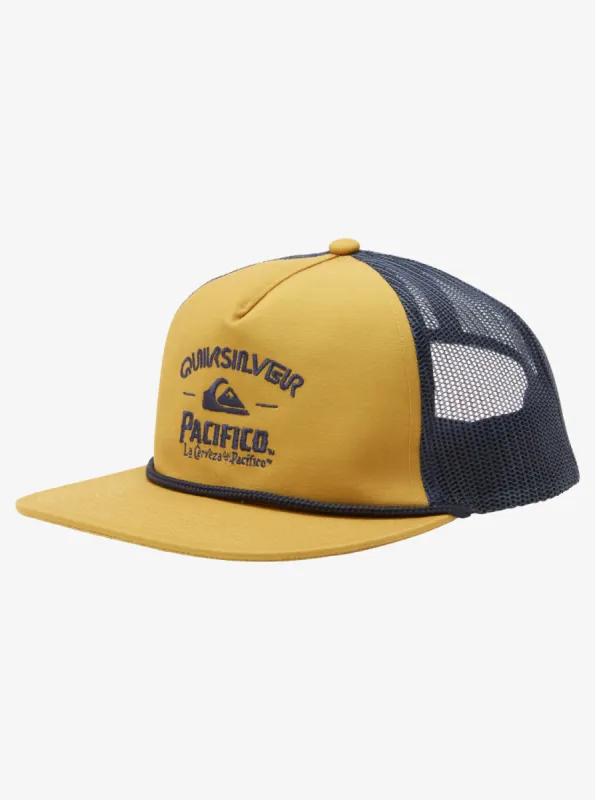Quiksilver X Pacifico Cervesa Trucker Hat - Goldie made by Quiksilver
