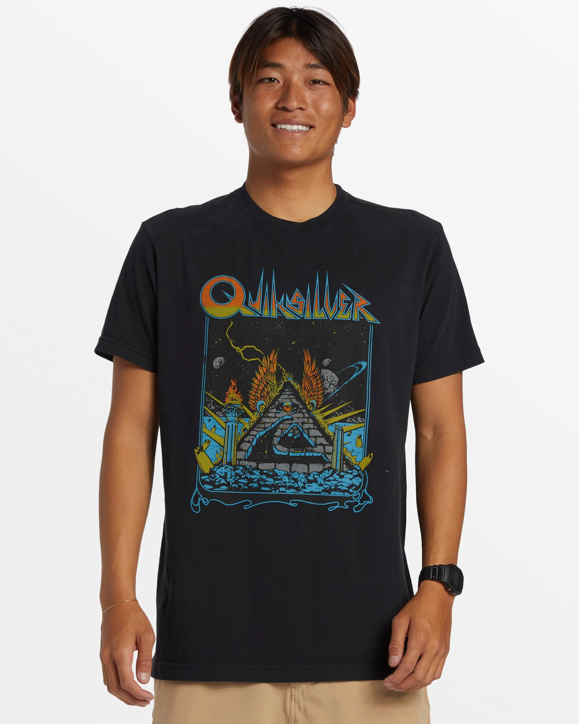 Rockin T-Shirt - Black sold by Quiksilver