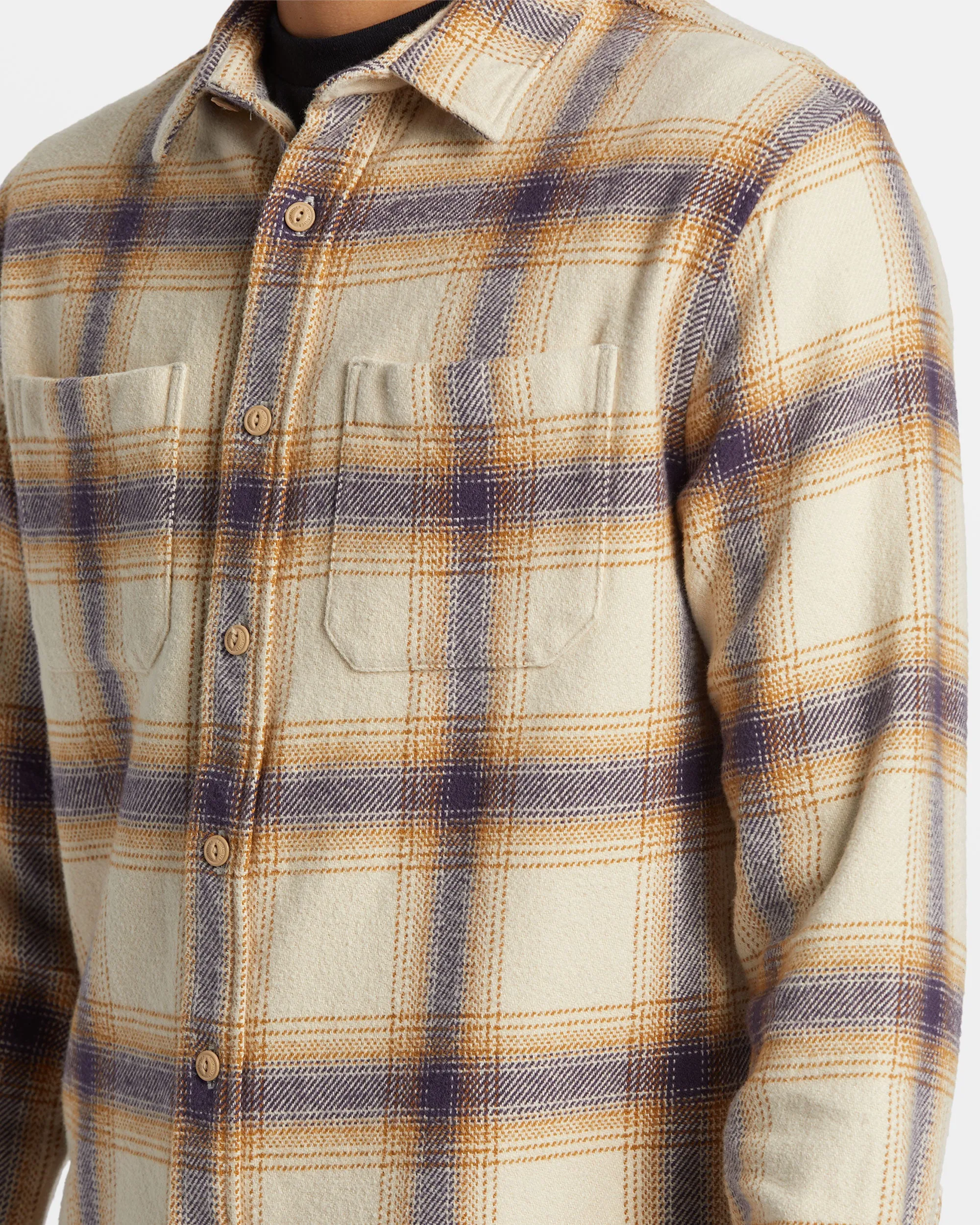 DNA Long Sleeve Flannel Shirt - Fog DNA Flannel sold by Quiksilver product image thumbnail 5