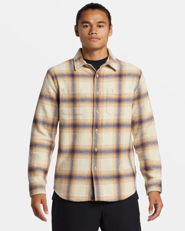 DNA Long Sleeve Flannel Shirt - Fog DNA Flannel sold by Quiksilver