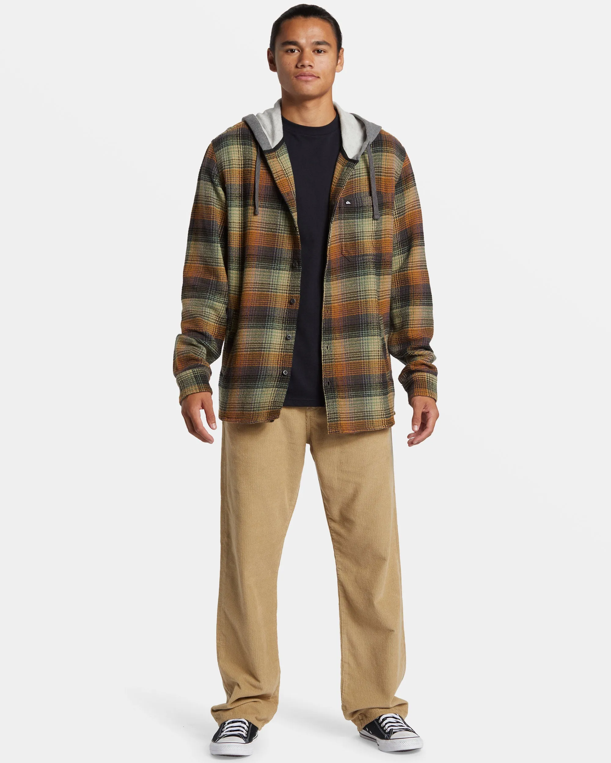 Sandbar Long Sleeve Flannel Shirt - Grape Leaf Sandbar Hooded Flan sold by Quiksilver product image thumbnail 3