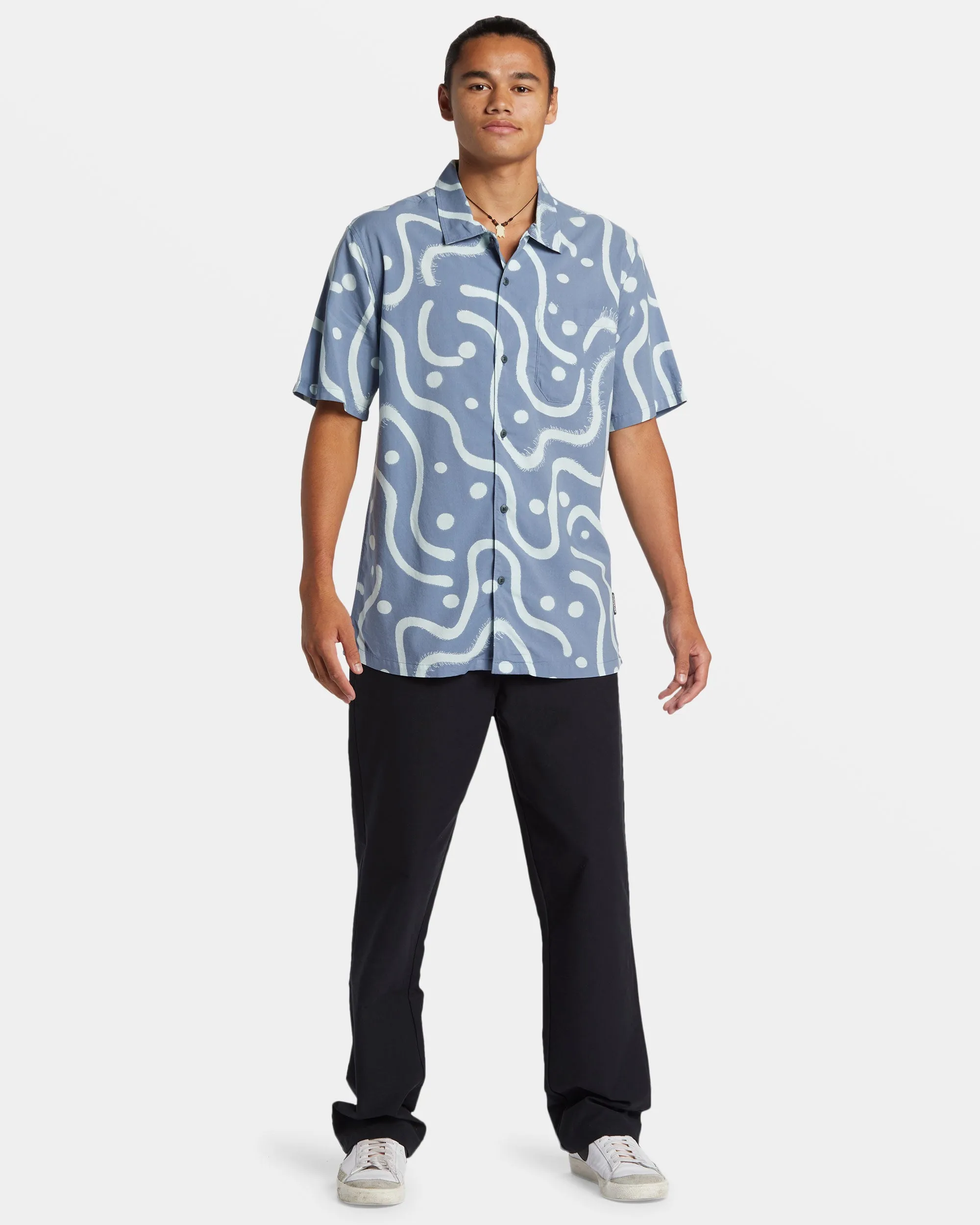Beach Club Casual Short Sleeve Shirt - Flint Stone Beach Club Casual sold by Quiksilver product image thumbnail 3