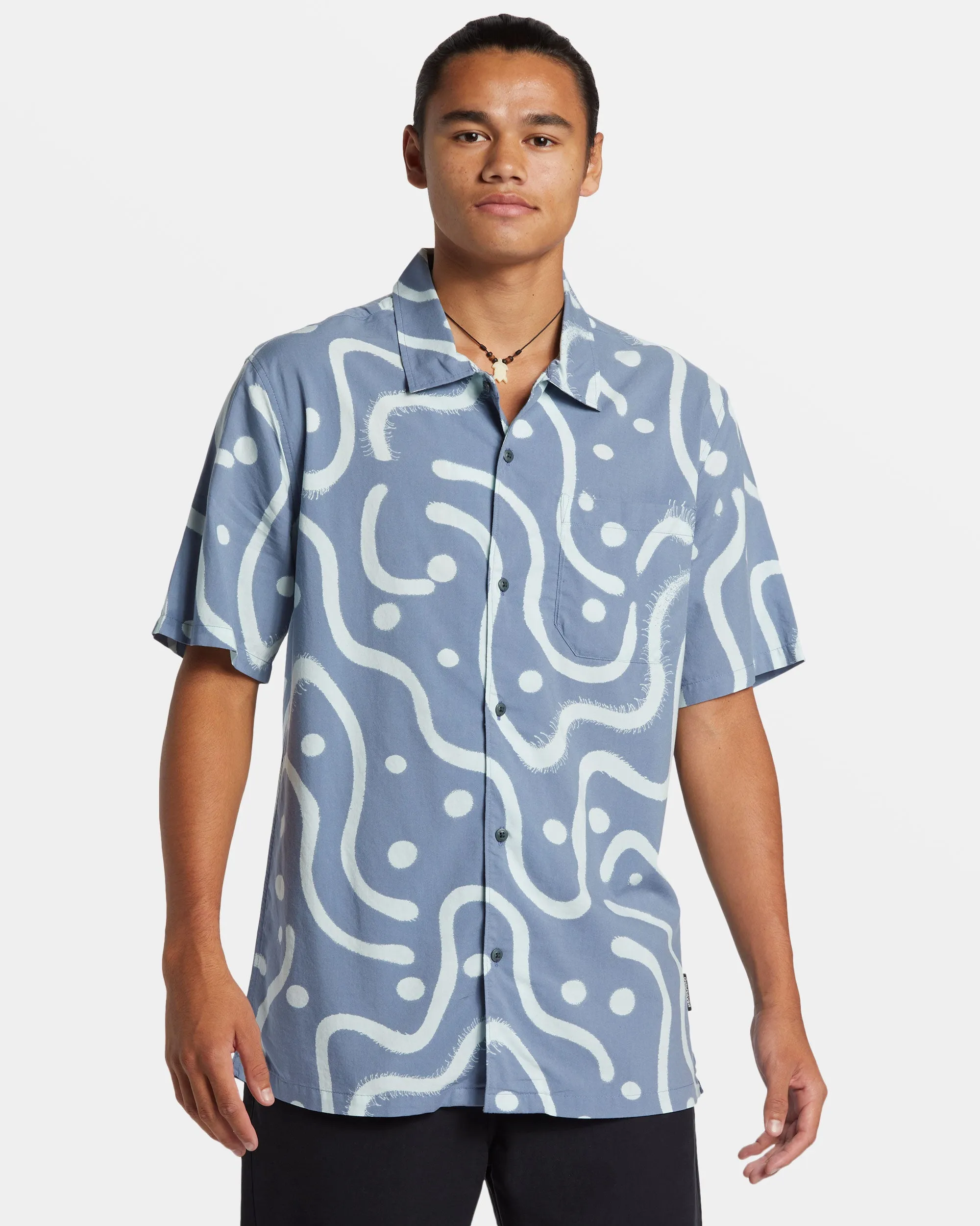 Beach Club Casual Short Sleeve Shirt - Flint Stone Beach Club Casual sold by Quiksilver