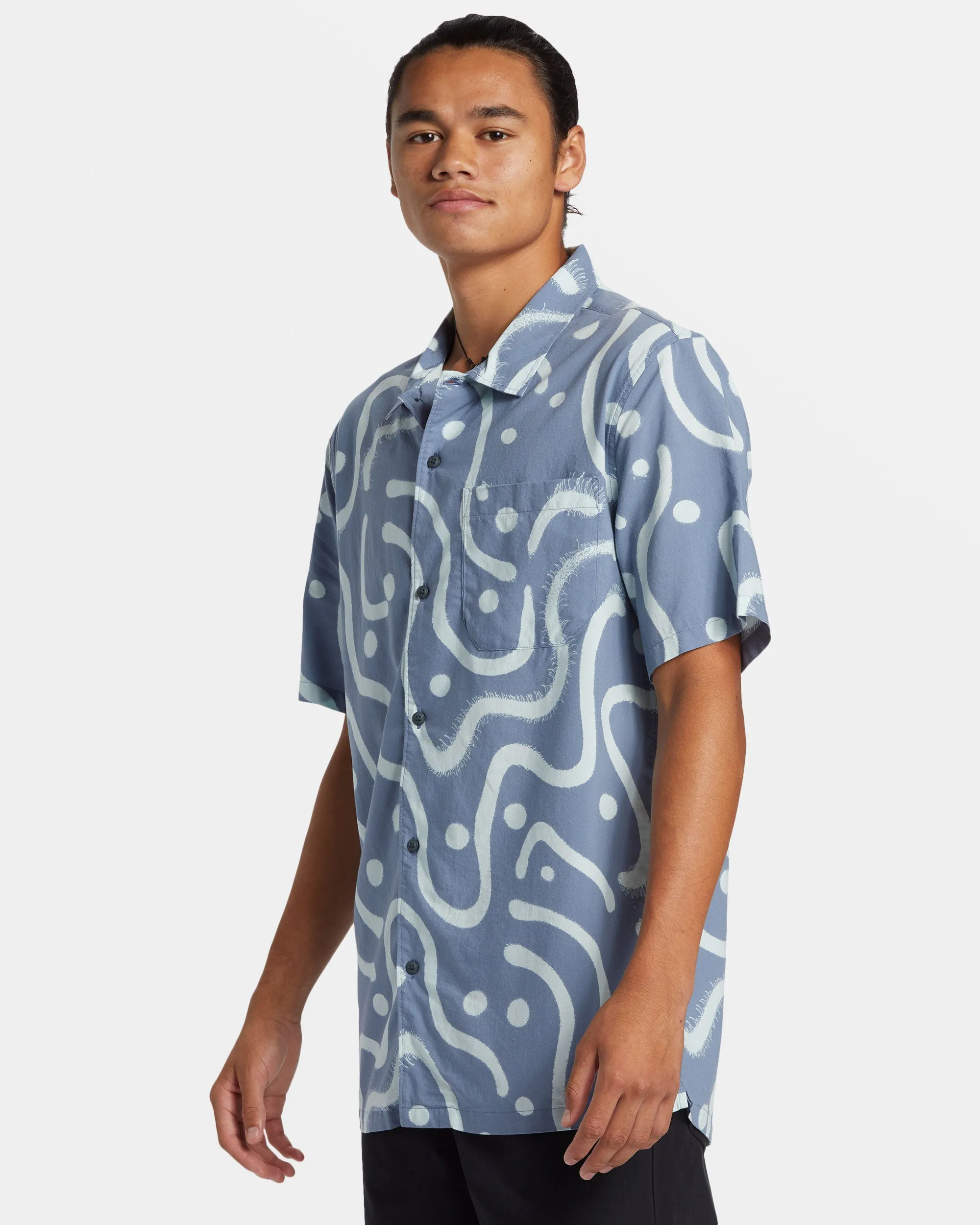 Beach Club Casual Short Sleeve Shirt - Flint Stone Beach Club Casual sold by Quiksilver product image thumbnail 4