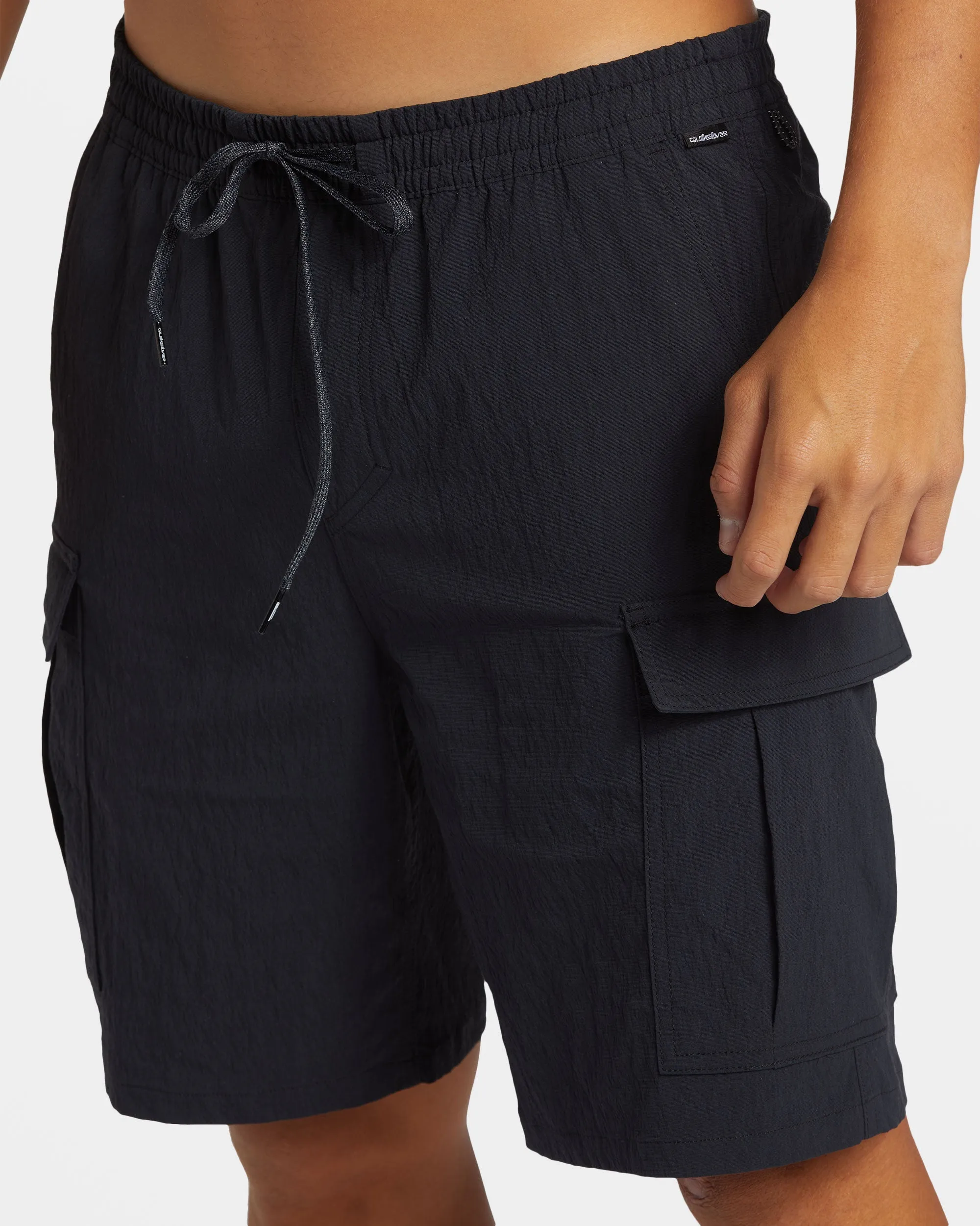 Taxer Cargo 19" Amphibian Hybrid Shorts - Black sold by Quiksilver product image thumbnail 5