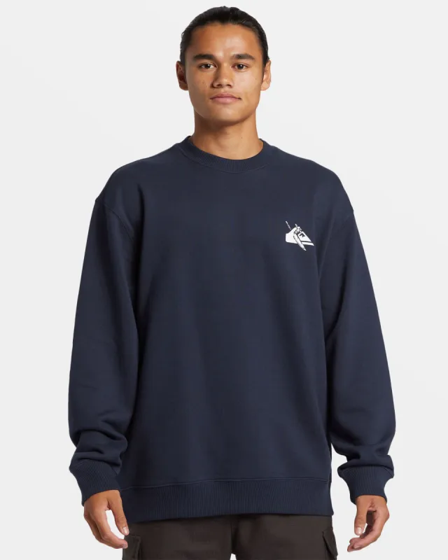 DNA Petroglyph Crewneck Sweatshirt - Dark Navy sold by Quiksilver