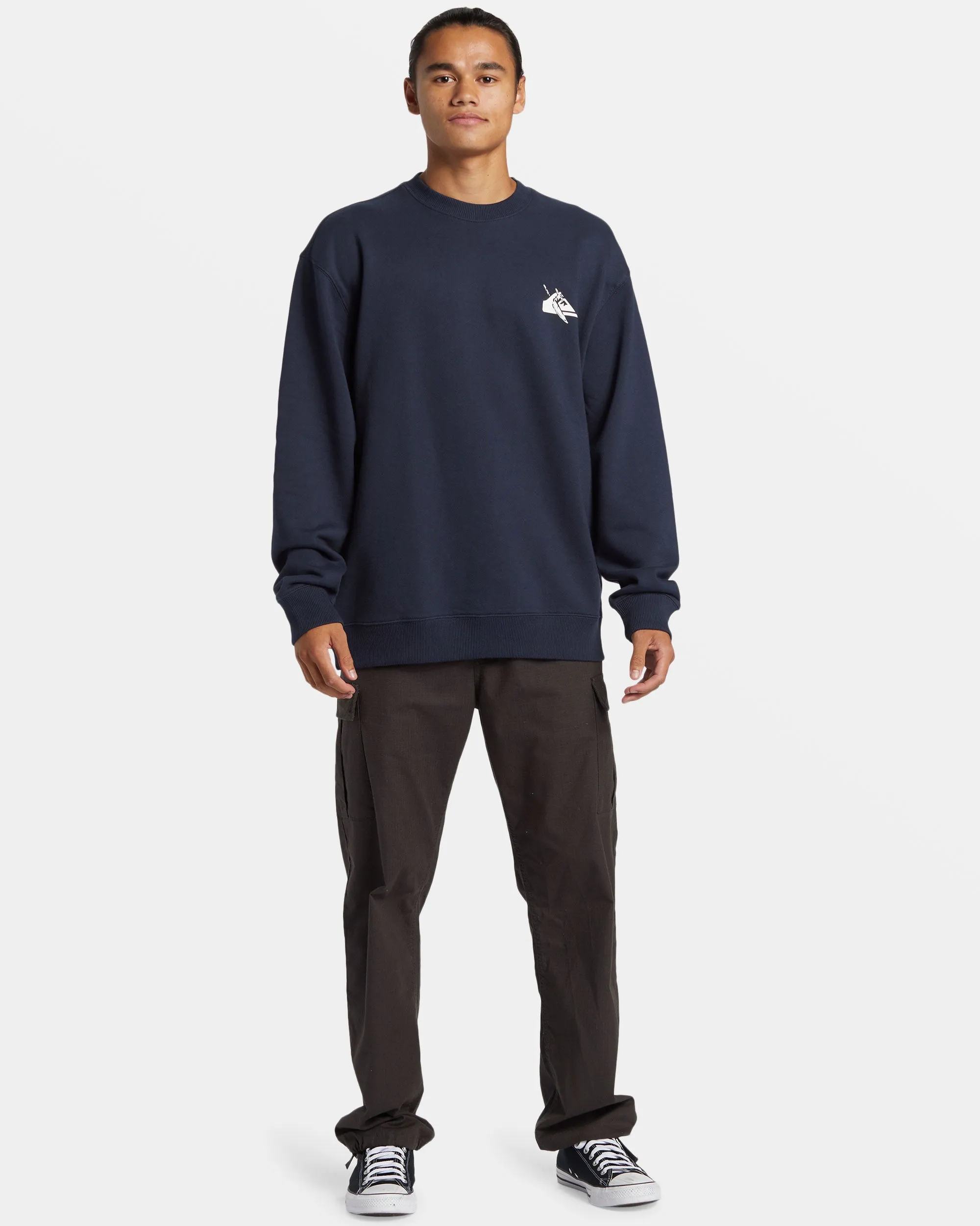 DNA Petroglyph Crewneck Sweatshirt - Dark Navy sold by Quiksilver product image thumbnail 3