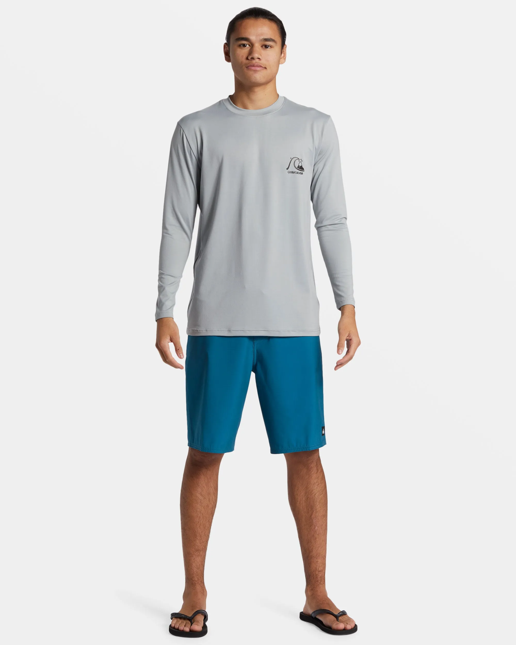 DNA Bubble Logo Long Sleeve Surf Tee - Quarry sold by Quiksilver product image thumbnail 3