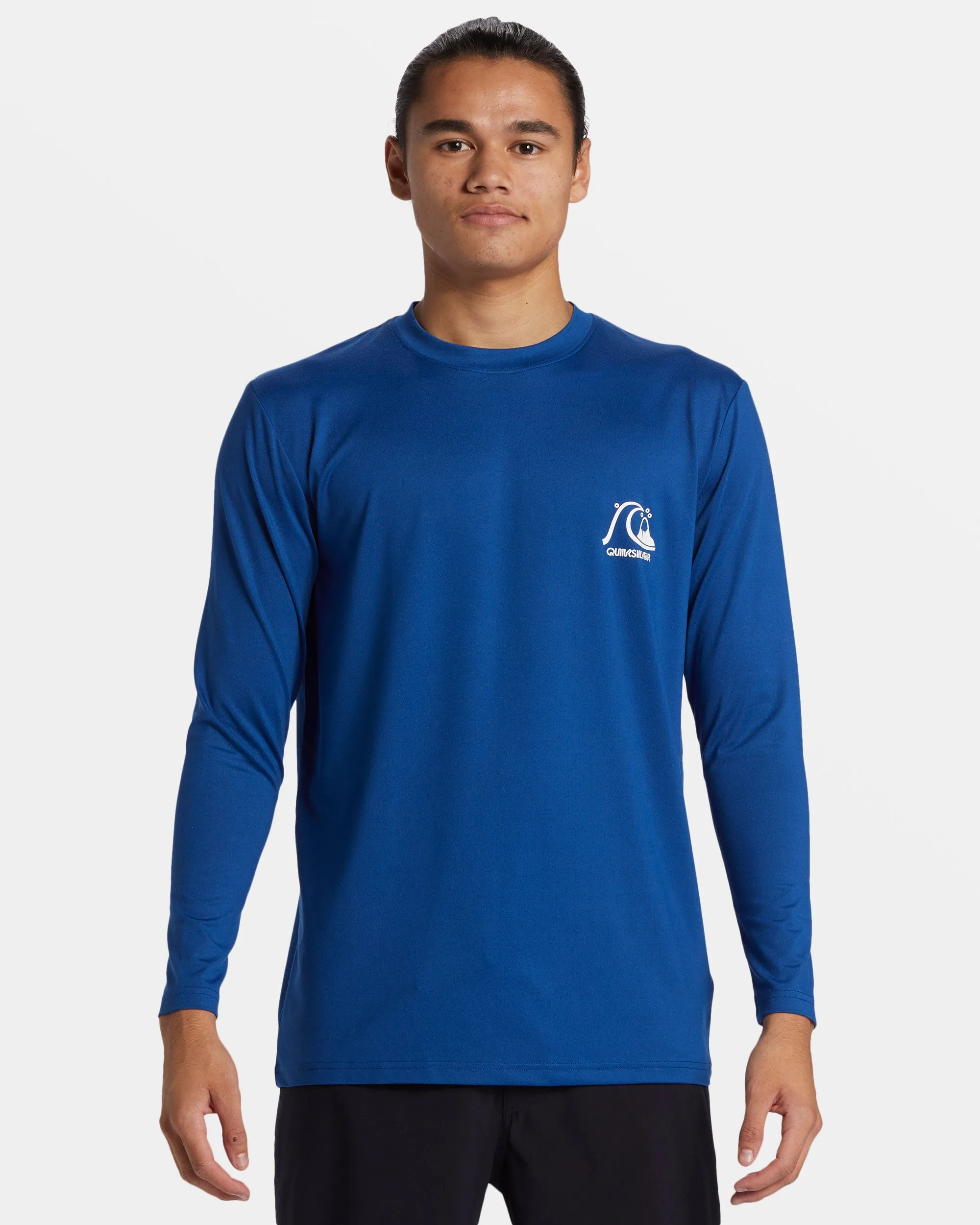 DNA Bubble Logo Long Sleeve Surf Tee - Monaco Blue sold by Quiksilver