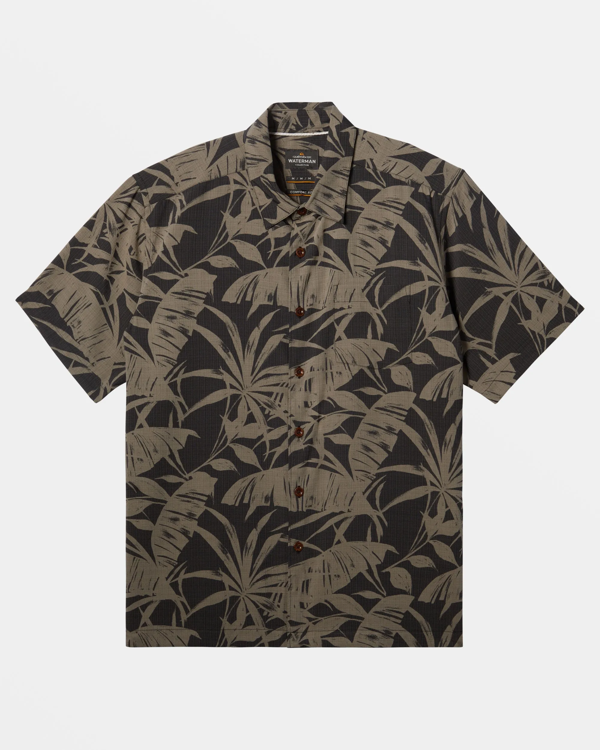 Waterman Nature Made Short Sleeve Shirt - Black Nature Made sold by Quiksilver