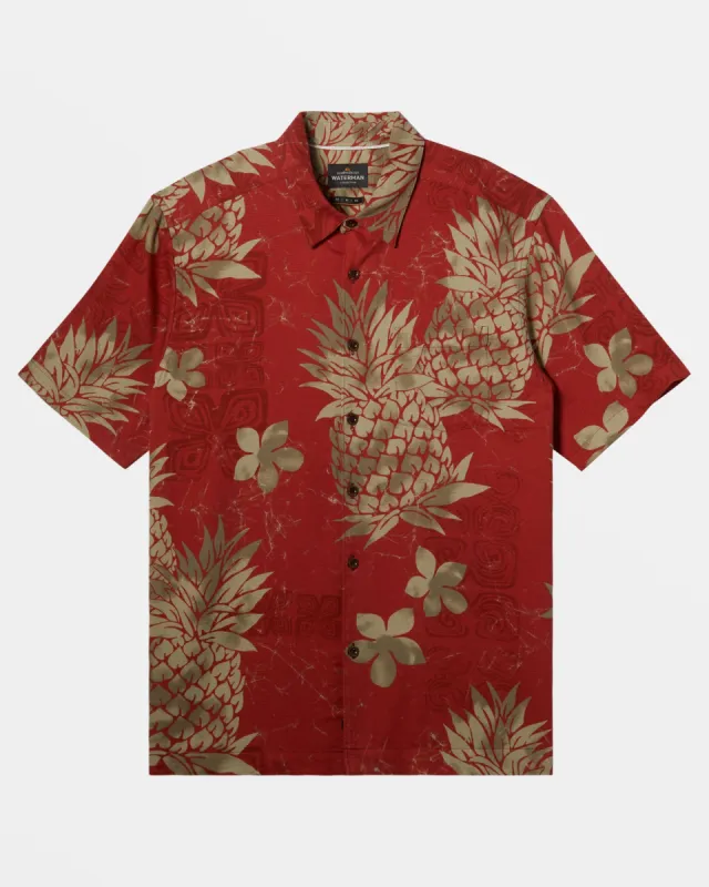 Waterman Pineapple Bay Short Sleeve Shirt - Tandori Spice Pineapple Bay sold by Quiksilver