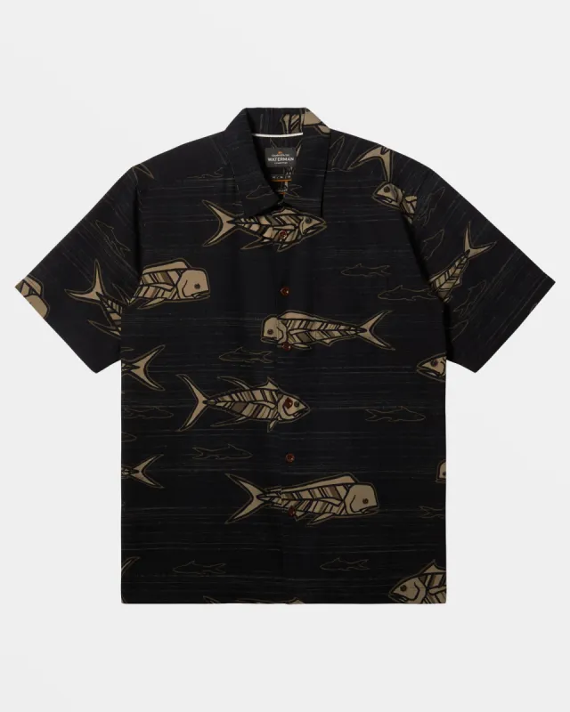 Waterman Out Of Office Short Sleeve Shirt - Black Out Of Office sold by Quiksilver