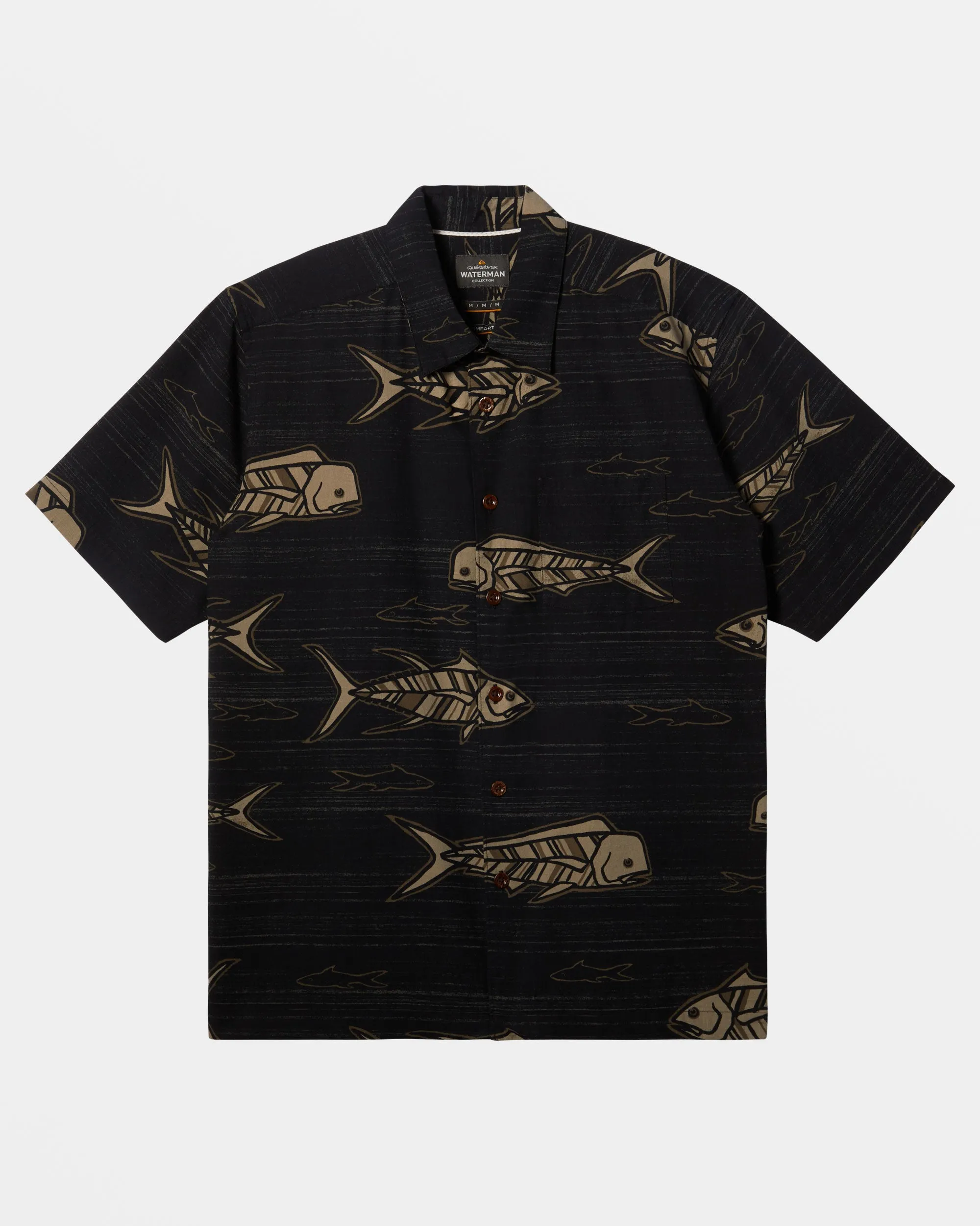 Waterman Out Of Office Short Sleeve Shirt - Black Out Of Office sold by Quiksilver