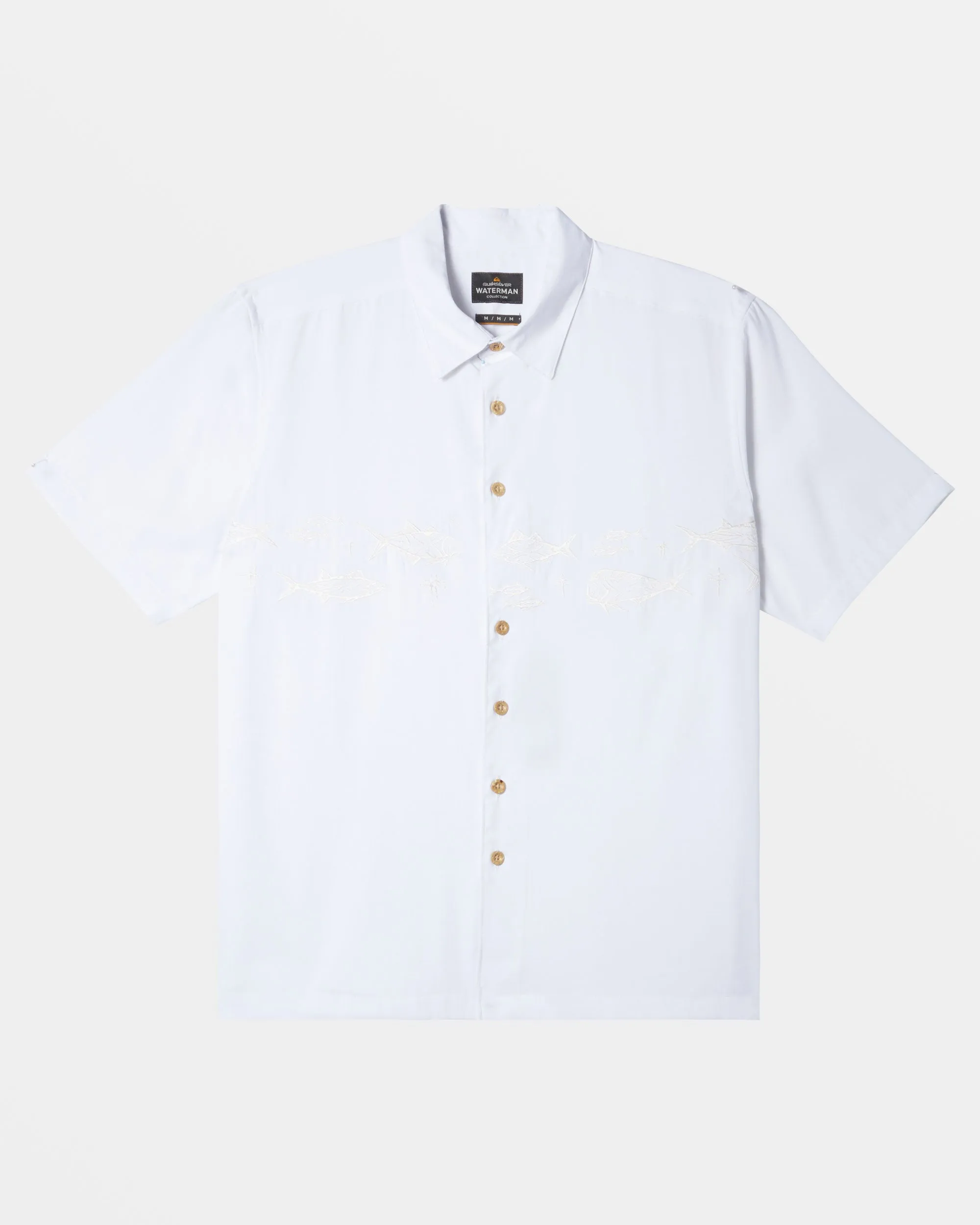 Waterman Offshore Short Sleeve Shirt - White sold by Quiksilver