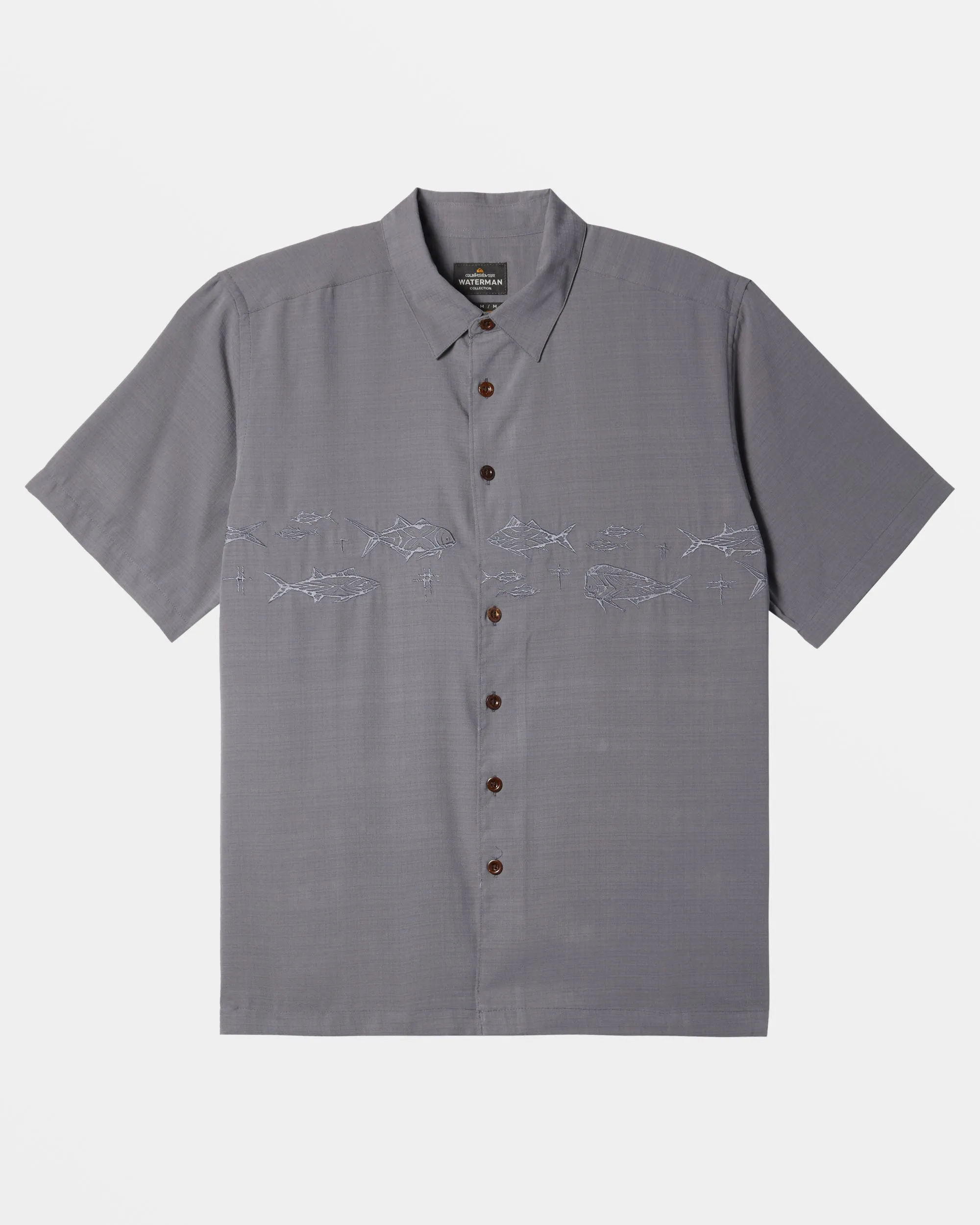 Waterman Offshore Short Sleeve Shirt - Smoked Pearl sold by Quiksilver