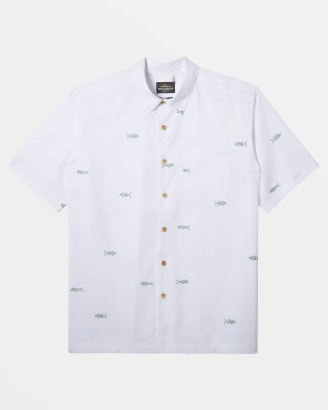 Waterman Full House Short Sleeve Shirt - White sold by Quiksilver