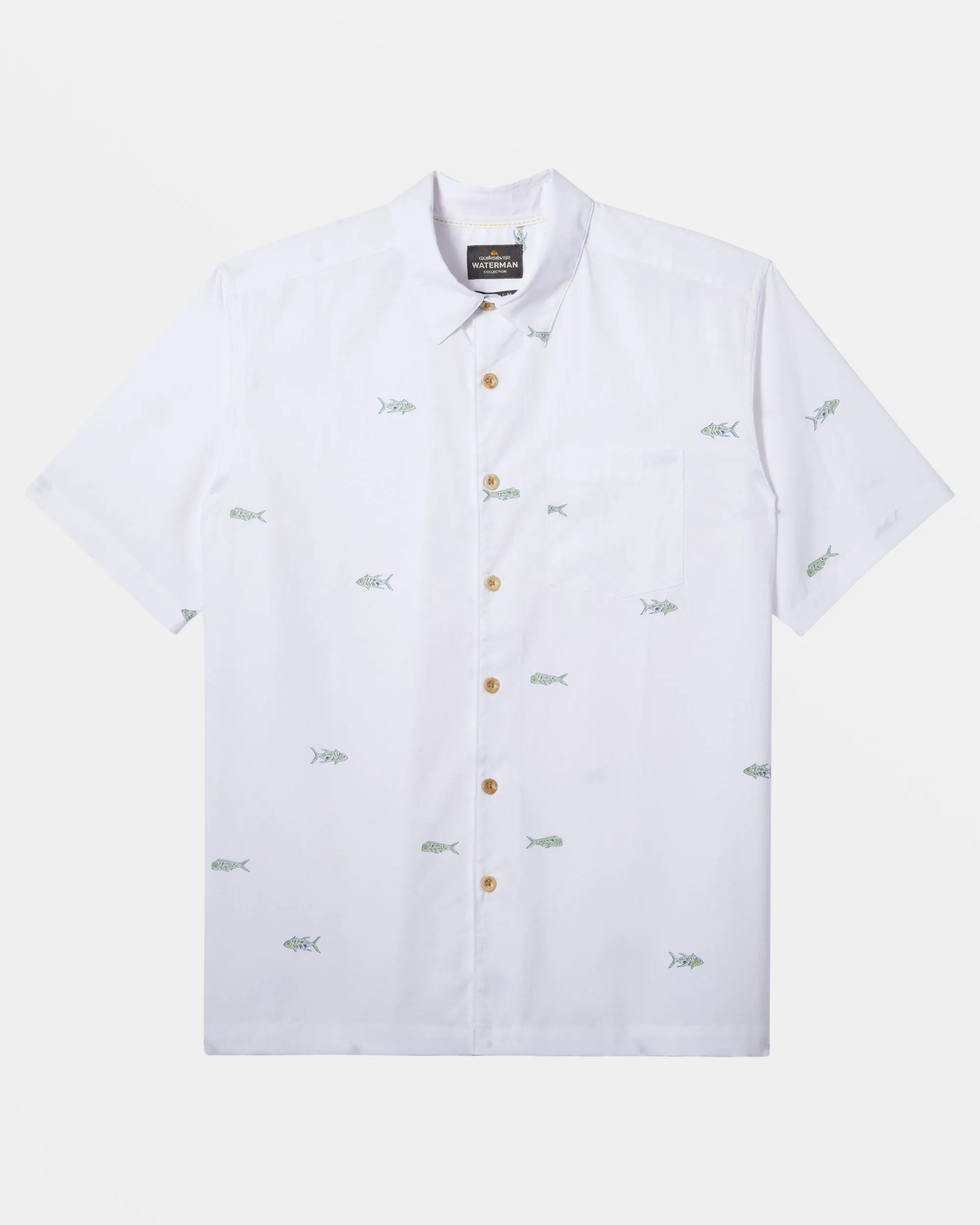 Waterman Full House Short Sleeve Shirt - White sold by Quiksilver