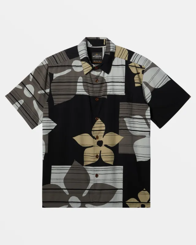 Waterman Block Head Short Sleeve Shirt - Black Blockhead sold by Quiksilver