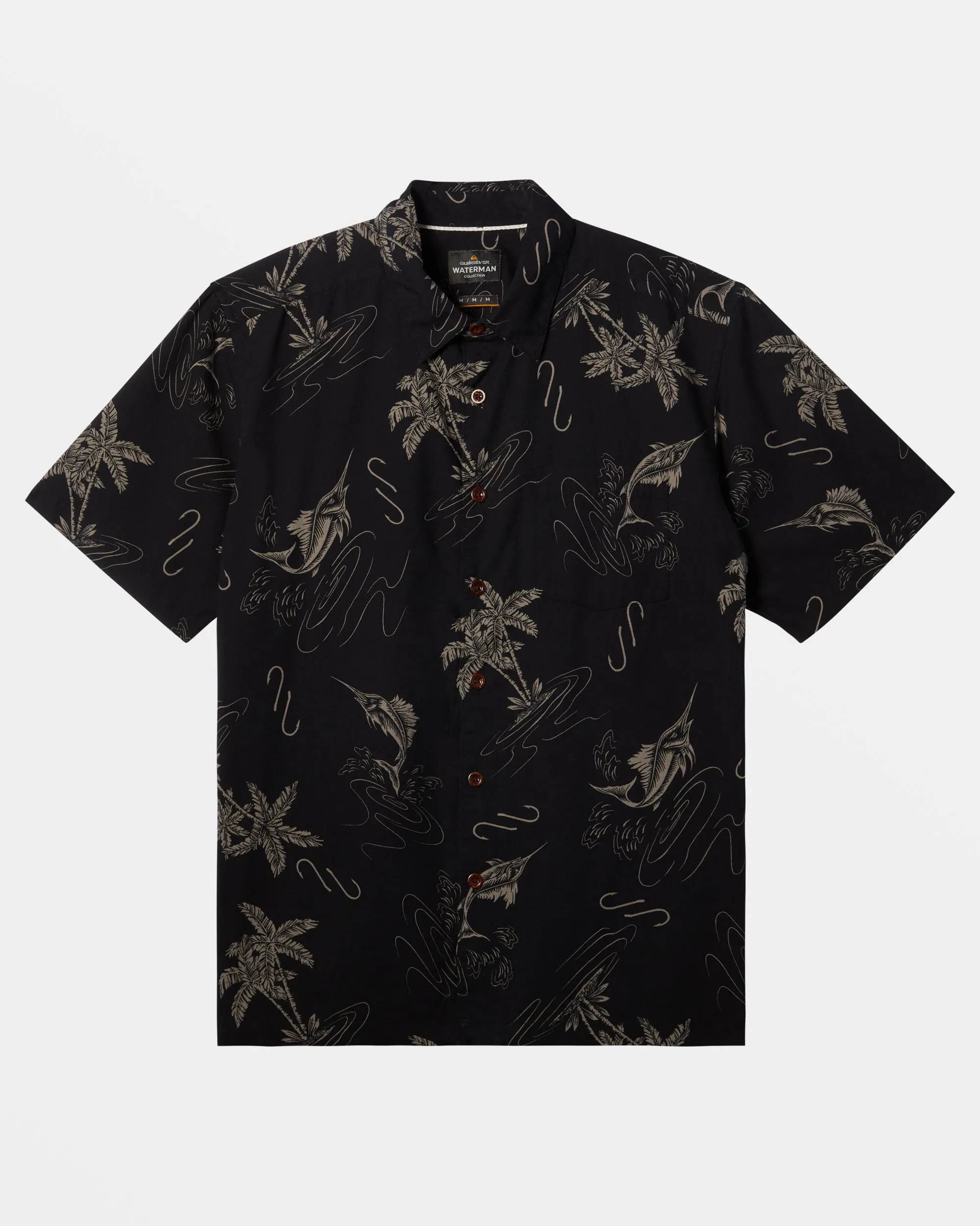 Waterman Bimini Twist Short Sleeve Shirt - Black Bimini Twist sold by Quiksilver