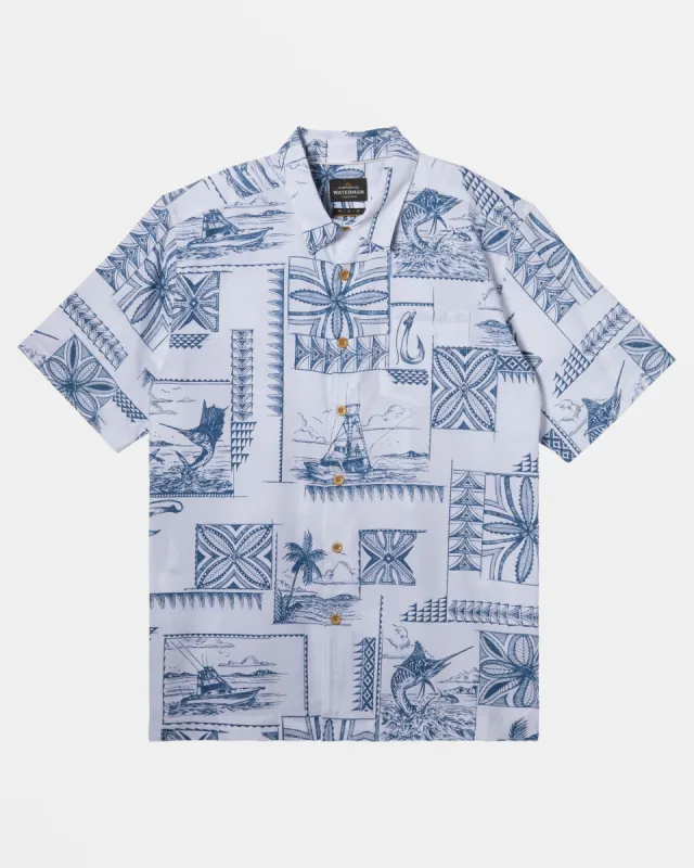 Waterman Bill Fish Short Sleeve Shirt - White Bill Fish made by Quiksilver