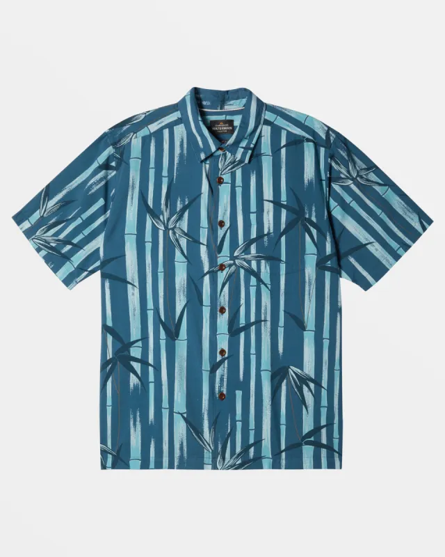 Waterman Bamboo Cove Short Sleeve Shirt - Indian Teal Bamboo Cove sold by Quiksilver