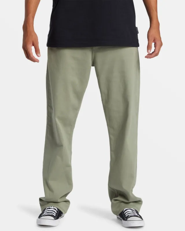 Landers Far Out Straight Fit Pants - Sea Spray made by Quiksilver